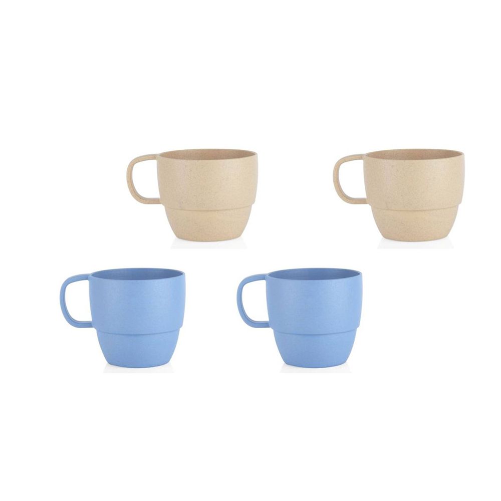 Set x 4 Mugs ecológicos en Paja De Trigo-Landik - Imagen 3
