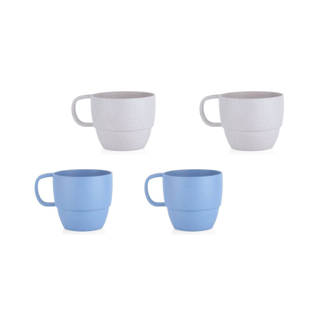 Set x 4 Mugs ecológicos en Paja De Trigo-Landik