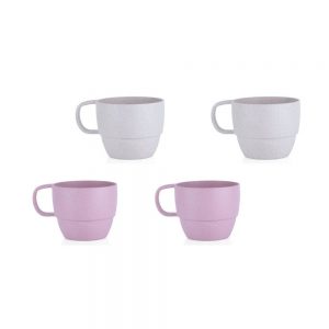 Set x 4 Mugs ecológicos en Paja De Trigo-Landik