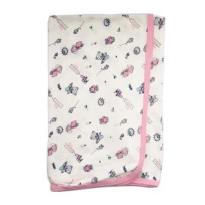 Manta para bebé 75cm x 100cm avión - rosa