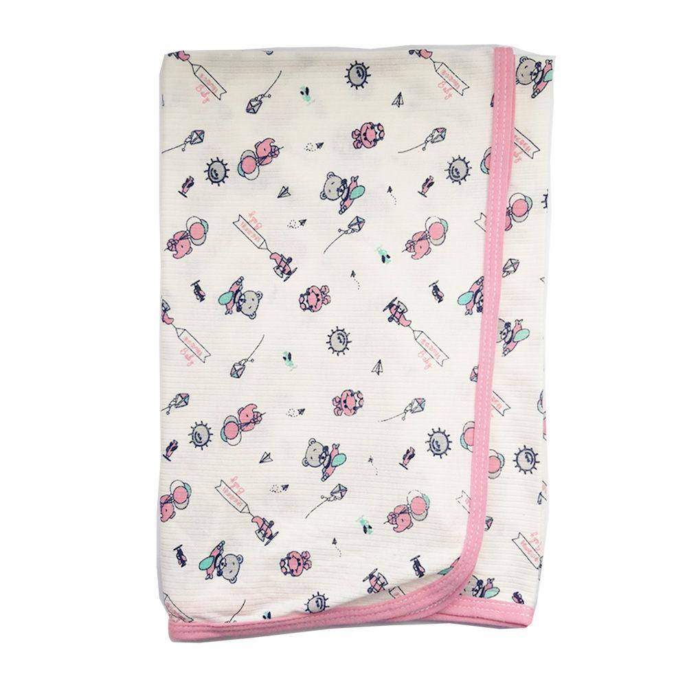 Manta para bebé 75cm x 100cm avión - rosa