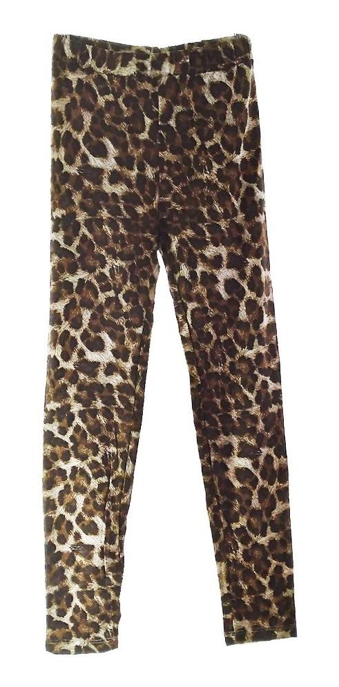 Leggins Niña Animal Print Café - Moda Con Locura