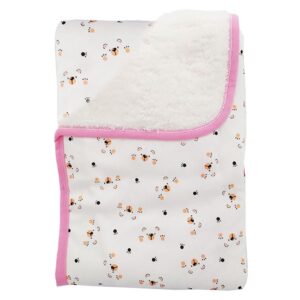 Cobija calientica para bebé 75 cm x 100 cm ositos - rosa