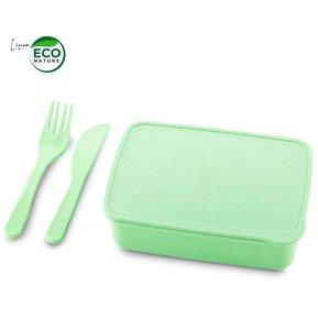 Portacomida con Cubiertos Eco Square Landik Promoactual VA-862 - Imagen 5