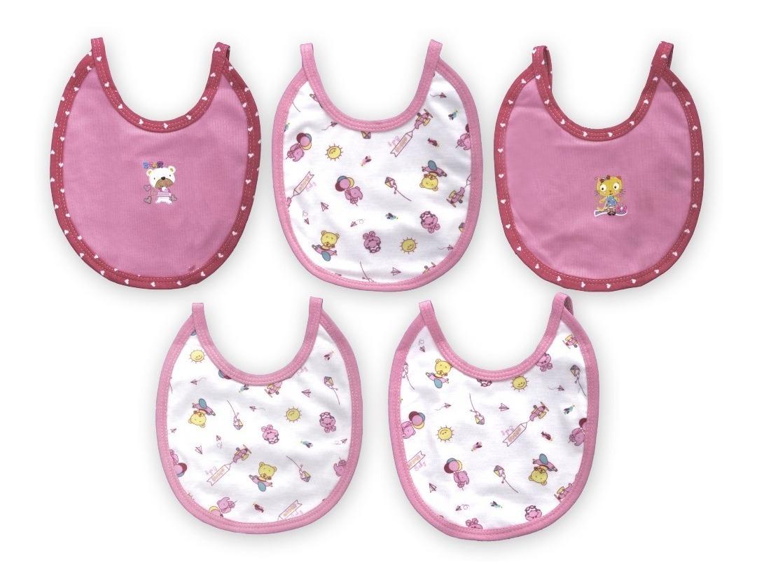 Set Baberos Redondos X 5un Landi-baby V235 Rosa