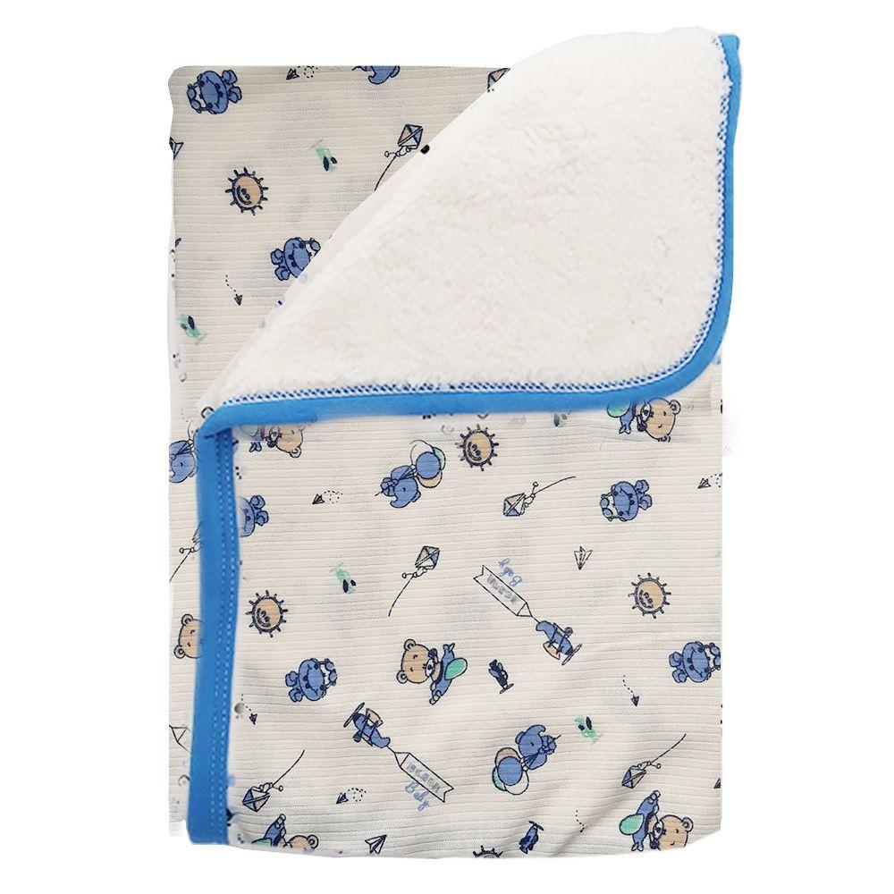 Cobija calientica para bebé 75 cm x 100 cm avión - rosa - Imagen 3