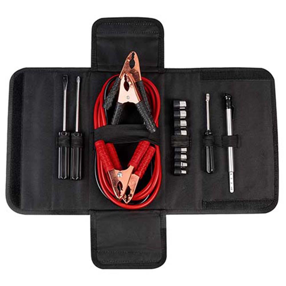 Set De Emergencia Para Auto-Con Cables Pasa Corriente- Landik