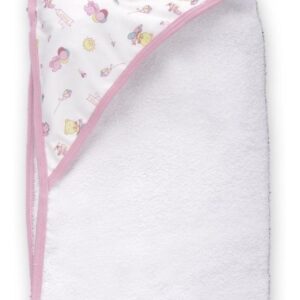 Toalla Con Capota Rosa Para Bebe Color Rosa