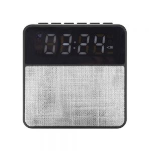 Reloj, Parlante Bluetooth y Radio De Mesa con Base Antideslizante -Landik