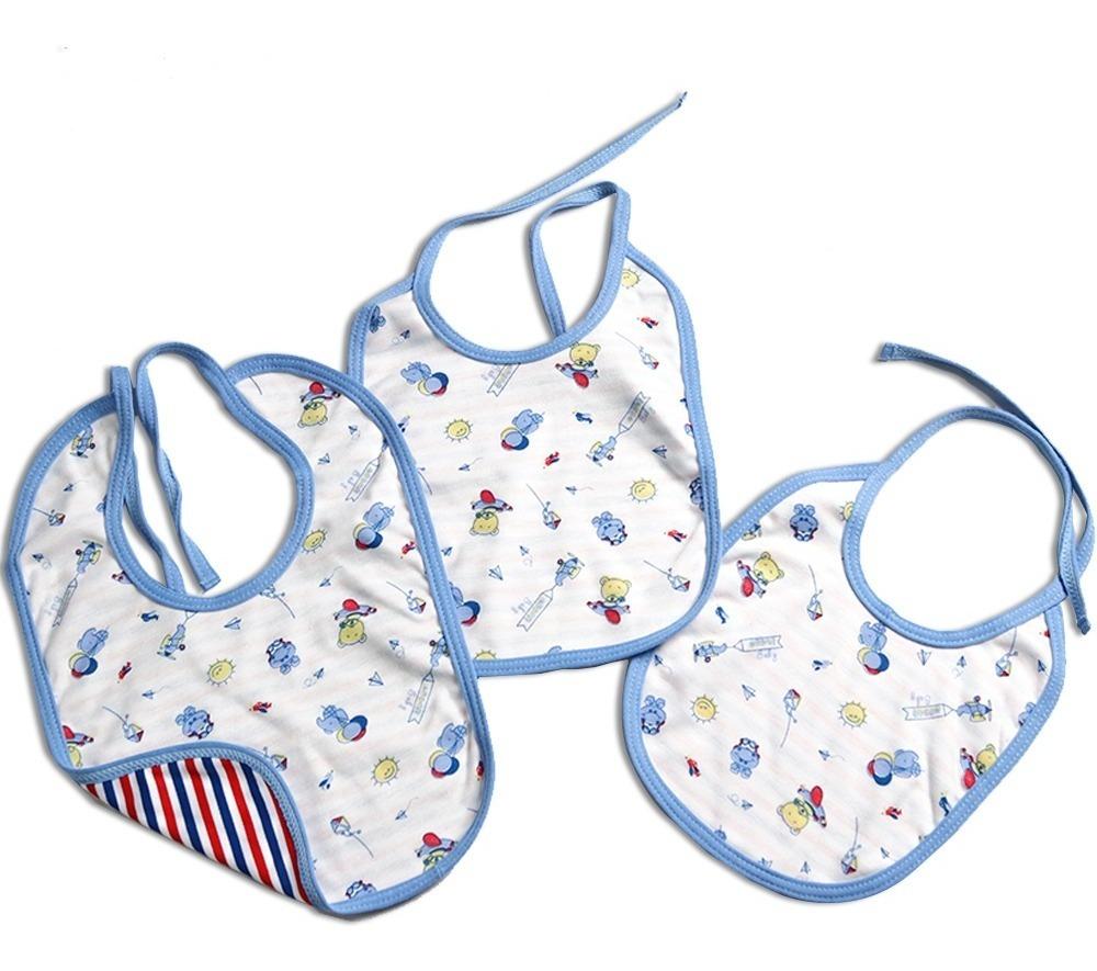 Trio Baberos Para Bebe Diferentes Tamaños Landi-baby V392