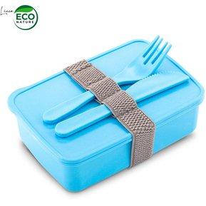 Portacomida con Cubiertos Eco Square Landik Promoactual VA-862