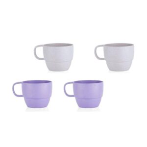 Set x 4 Mugs ecológicos en Paja De Trigo-Landik