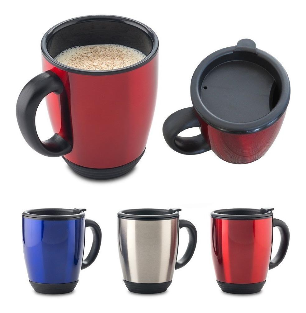 Mug Metálico Azul Gigante 470 Ml - Promoactual - Imagen 2