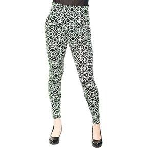 Leggings Estampado Moda Con Locura Para Mujer- Negro