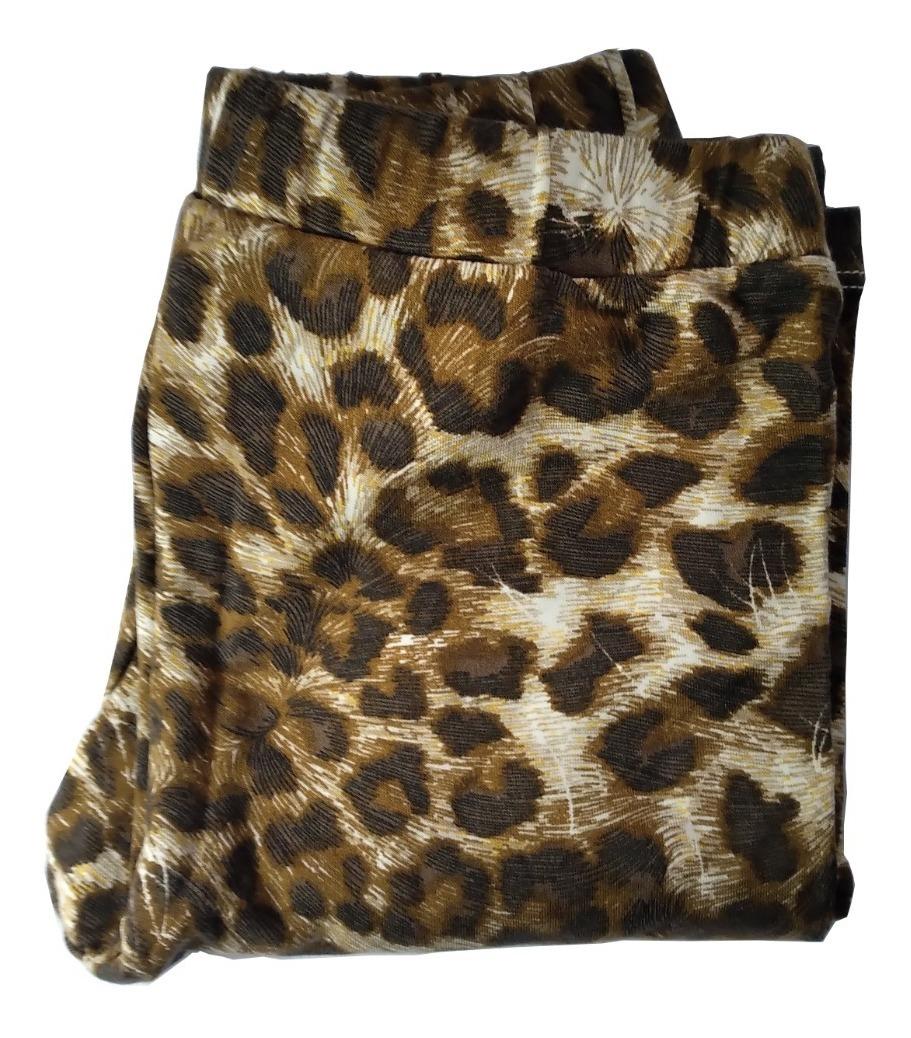 Leggins Niña Animal Print Café - Moda Con Locura - Imagen 3