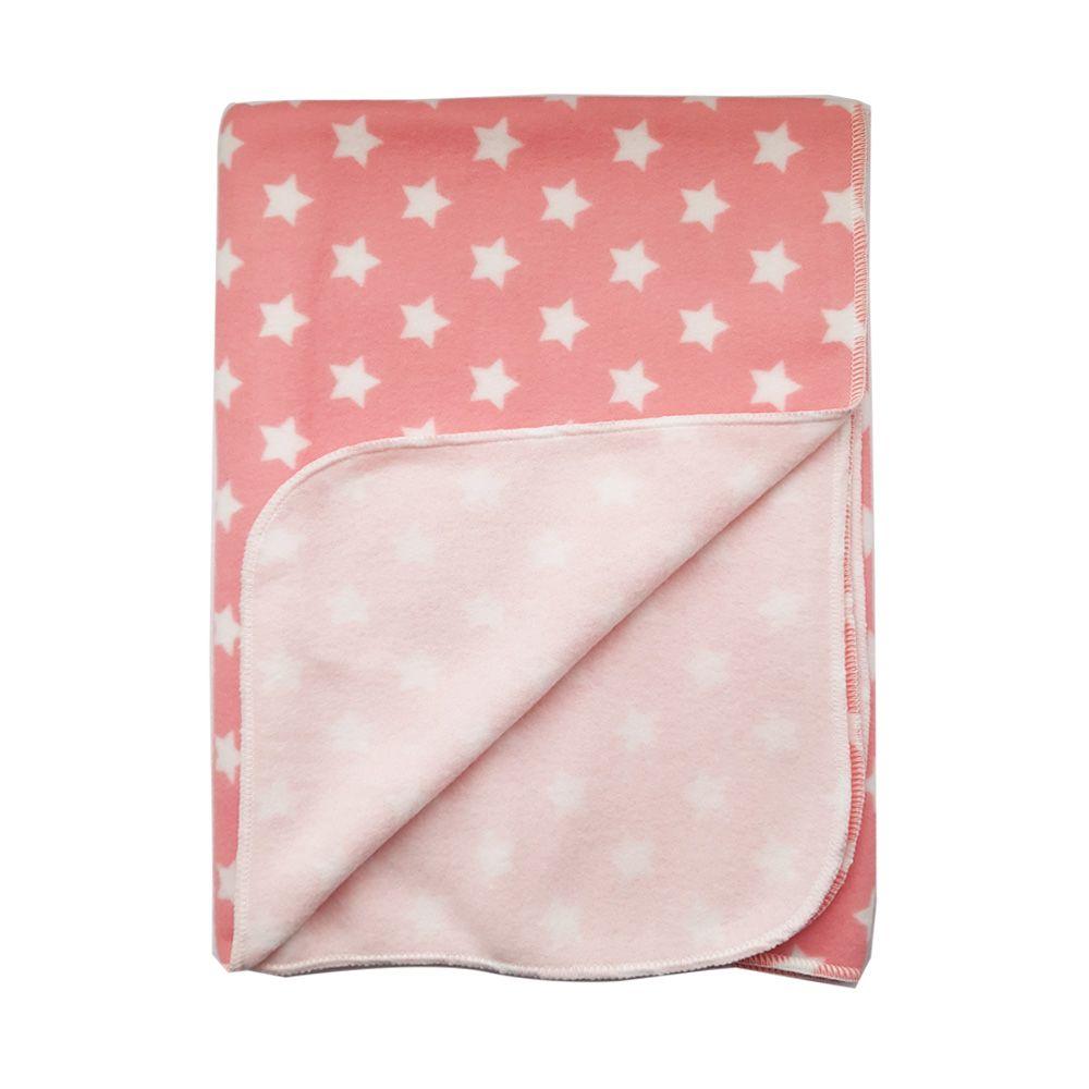 Cobija baby, estrellas 75 cmx 100cm - rosa