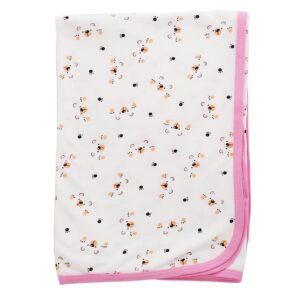 Manta para bebé 75cm x 100cm ositos - rosa