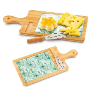 Juego de tabla de de quesos y cuchillo