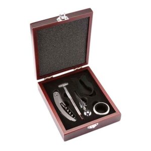 Set para vinos con 5 accesorios- incluye sacacorchos
