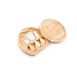 Tabla de quesos redonda con Cuchillos